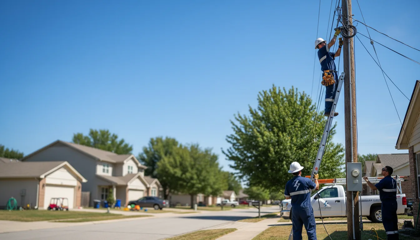 Residential electrician providing installation services in Saint Francis, SD